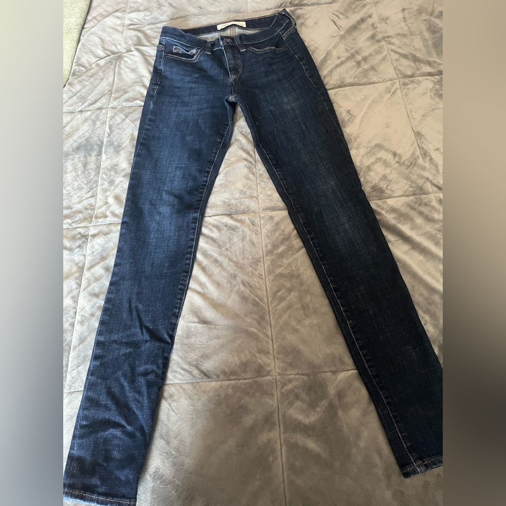 GAP Womens’ Mid Rise "True Skinny" Jeans | Midnight Blue | Size 24R